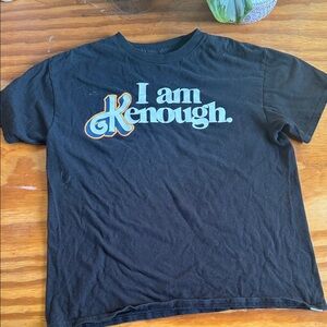 Black I Am Kenough Barbie Movie Graphic Kids T-Shirt